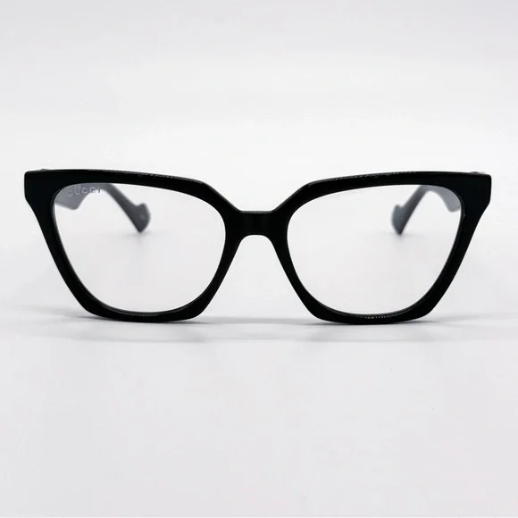 NEW GUCCI GG1542S 001 CAT EYE BLACK BROWN/CLEAR WOMEN SUNGLASSES GUCCI - Picture 5 of 16